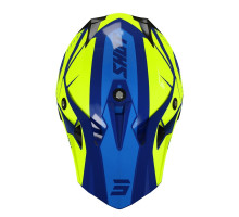 Shot Racing Pulse Revenge Каска Мото Глянцева Синьо-Жовта Розмір S