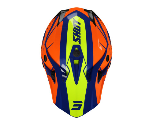 Shot Racing Pulse Revenge шолом мотоциклетний неоновий жовтий/помаранчевий/синій глянцевий розмір XS