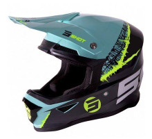 Shot Racing Furious Storm Каска Крос/Ендуро Glossy Колір Зелений/Жовтий Fluo Розмір M