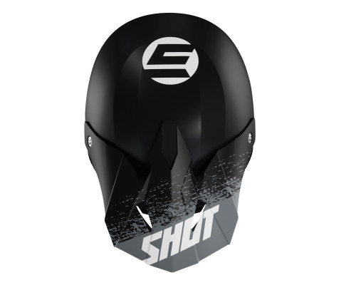 Shot Furious Каска Мото Матова Чорний/Сірий/Білий Розмір M