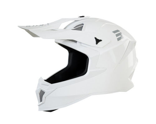 Shot Racing, Lite Solid 2.0, мотоциклетний шолом, глянцевий білий, розмір L