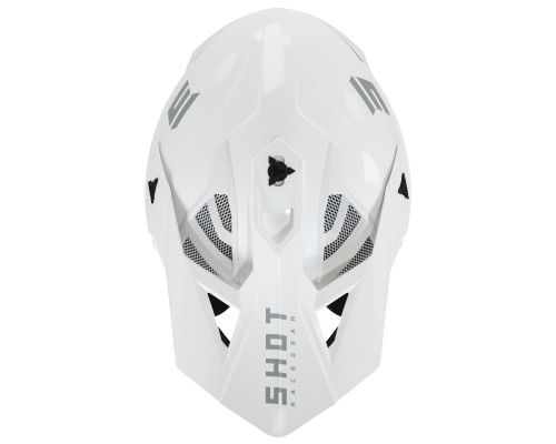 Shot Racing, Lite Solid 2.0, мотоциклетний шолом, глянцевий білий, розмір L