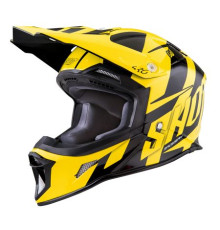 Shot Striker Каска Мото Неон Жовтий Fluo/Чорний Розмір XS