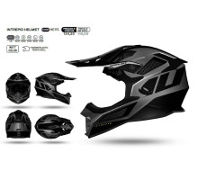 UFO Intrepid Кросовий Шолом ECE 22R06 Розмір L Чорно-Сірий Колекція 2024