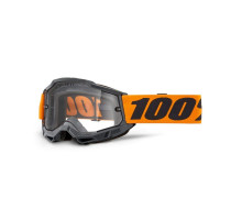 100 PROCENT Accuri 2 МотоОкуляри  Подвійна Прозора Лінза Чорний/Помаранчевий