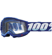 100 PROCENT Accuri 2 МотоОкуляри  Dual Pane Прозора Лінза Синій/Білий
