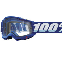 100 PROCENT Accuri 2 МотоОкуляри  Dual Pane Прозора Лінза Синій/Білий