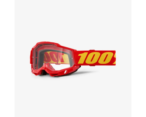 100 PROCENT Accuri 2 OTG МотоОкуляри Прозора Лінза Червоний/Жовтий