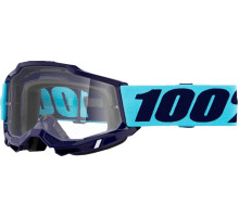 100 PROCENT Accuri 2 Vaulter МотоОкуляри  Прозора лінза Синій/Темно-синій
