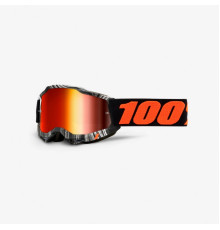 100 PROCENT Accuri 2 Youth Junior Geospace МотоОкуляри  Дзеркальна червона лінза Чорний/Білий/Помаранчевий