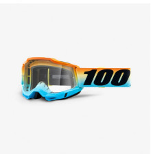 100 PROCENT Accuri 2 Youth Junior Мотокросові Окуляри  Прозора Лінза Небесний/Помаранчевий/Чорний
