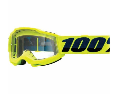 100 PROCENT Accuri 2 Youth Junior МотоОкуляри Прозора Лінза Жовтий