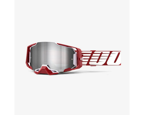 100 PROCENT Armega Окуляри Oversized Flash Silver Lens Червоний/Білий/Сірий