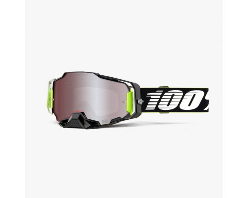 100 PROCENT Armega Окуляри Hyper Silver Mirror Lens Чорний/Білий Сіре Дзеркало