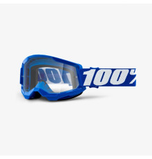 100 PROCENT Strata 2 Мотокросові Окуляри  Прозора лінза Синій/Білий