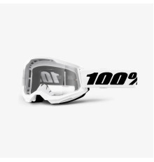 100 PROCENT Strata 2 МотоОкуляри  Прозора Лінза Білий/Чорний