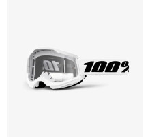 100 PROCENT Strata 2 МотоОкуляри  Прозора Лінза Білий/Чорний