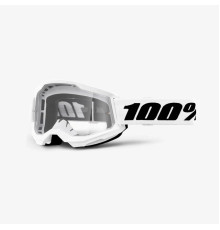 100 PROCENT Strata 2 МотоОкуляри  Прозора Лінза Білий/Чорний