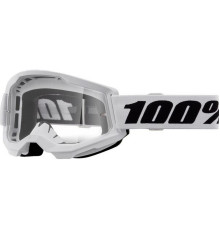 100 PROCENT Strata 2 Youth Junior МотоОкуляри  Прозора Лінза Білий/Чорний