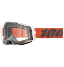 100 PROCENT, Racecraft 2 Schrute, мотогогли, прозора лінза, помаранчевий/сірий