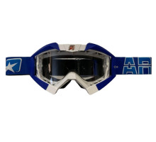 Ariete Riding Crows Окуляри Антифог Антискретч UV Roll-Off 2-шарова піна Білий/Синій