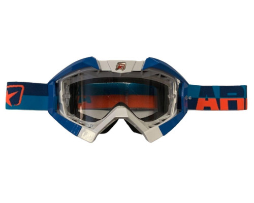 Ariete Riding Crows Окуляри Anti Fog Anti Scratch UV Roll-Off Ready 2-Шарова Губка Білий/Синій/Помаранчевий