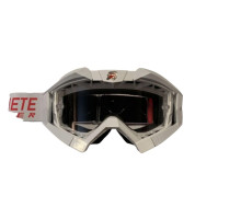 Ariete Riding Crows Окуляри Мотоциклетні Anti Fog Anti Scratch UV Roll-Off Ready 2-Шарова Губка Білий/Срібний/Червоний