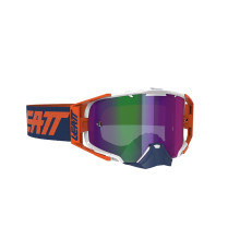 Leatt VelociЗАДНІ6.5 Iriz Goggle МотоОкуляри  Дзеркальна лінза 30% Помаранчевий/Синій
