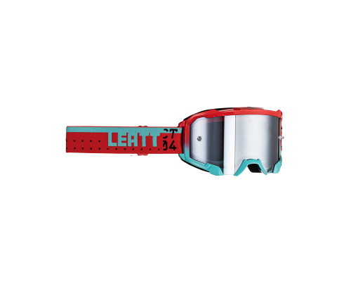 Leatt VelociЗАДНІ4.5 Iriz Goggle, мотоголки, паливний срібний 50%, дзеркальна лінза, синій/червоний