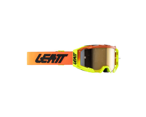 Leatt VelociЗАДНІ5.5 Goggle Iriz МотоОкуляри 68% Захист Золоте Дзеркало Помаранчевий/Жовтий