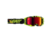 Leatt VelociЗАДНІ5.5 Iriz Goggle, мотогогли, дзеркальна червона лінза, чорний/жовтий флуо