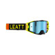 Leatt VelociЗАДНІ6.5 Iriz Goggle, мотоОкуляри , дзеркальна лінза, чорний/жовтий флуо/помаранчевий, синя/рожева