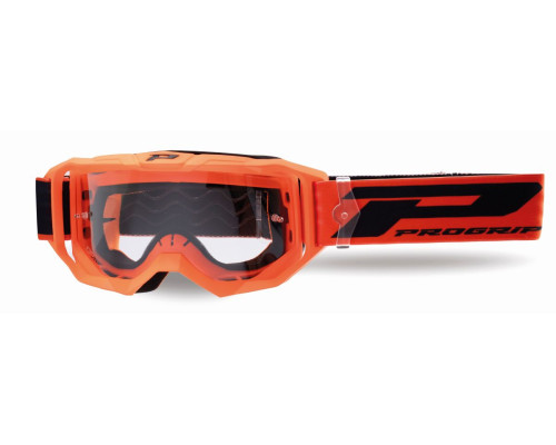 Progrip PG3300-409 Окуляри TR Vision Антискретч No Fog Anti UV Прозора Лінза Помаранчевий Флуо