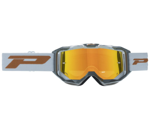Progrip PG3303-406 FL мотоОкуляри антискретч, антифог, анти-UV, світлочутливі, сірий, помаранчеве скло