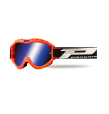Progrip PG3101-153 FL дитячі мотогоглі двошарове синє дзеркальне скло No Fog Anti UV помаранчевий Fluo