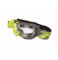 Progrip PG3300-347 мотогогли антискретч антифог анти-UV прозорі жовтий флуо-сірий