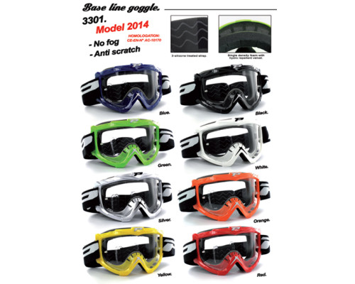 Progrip PG3301-101 МотоОкуляри Антискретч Антифог Анти-UV Білий