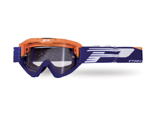 Progrip PG3450-275 LS Riot мотогогли антифог антицарапання помаранчевий флуо-синій