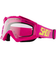 Shot Racing Окуляри Assault Neon Pink Прозора Лінза Рожевий