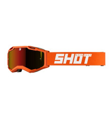 Shot Racing Iris 2.0 МотоОкуляри  Помаранчевий Мат/Білий Золоте Дзеркало