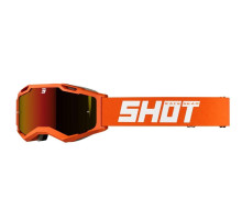Shot Racing Iris 2.0 МотоОкуляри  Помаранчевий Мат/Білий Золоте Дзеркало
