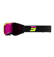 Shot Racing Окуляри Iris 2.0 Fusion, мотоОкуляри , чорний/жовтий/рожевий, дзеркальна лінза, рожевий