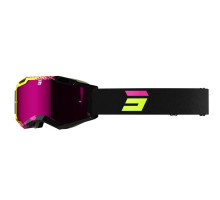 Shot Racing Окуляри Iris 2.0 Fusion, мотоОкуляри , чорний/жовтий/рожевий, дзеркальна лінза, рожевий