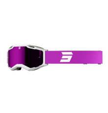 Shot Racing Окуляри Iris 2.0 Tech, мотоОкуляри , глянцеві, дзеркальна лінза, біло-фіолетові