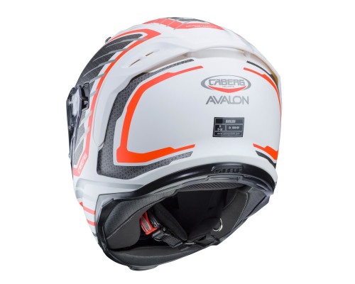 Caberg Avalon інтегральний шолом білий/сірий/помаранчевий флуо розмір XS