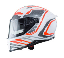Caberg Avalon інтегральний шолом білий/сірий/помаранчевий флуо розмір XS