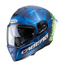 Caberg Drift Evo Storm, інтегральний шолом, матовий синій/жовтий флуо/зелений флуо, розмір M