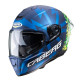 Caberg Drift Evo Storm, інтегральний шолом, матовий синій/жовтий флуо/зелений флуо, розмір M