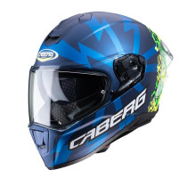 Caberg Drift Evo Storm, інтегральний шолом, матовий синій/жовтий флуо/зелений флуо, розмір M