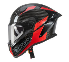 Caberg Drift Evo II Carbon Nova Red Шолом Інтегральний з Блендою Pinlock XL Чорний/Сірий/Червоний